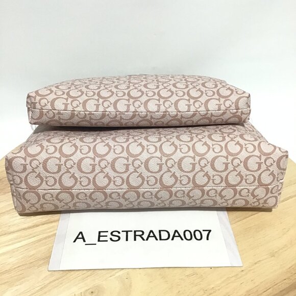 Guess Cosmetic Travel Make Up Toiletry Pouch Bag Junction Travel 2Pcs Blush/Pink - Picture 6 of 8